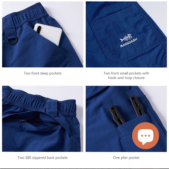 Bassdash Women's UPF 50+ Quick Dry Fishing Shorts FP03W size Small - Picture 4 of 8